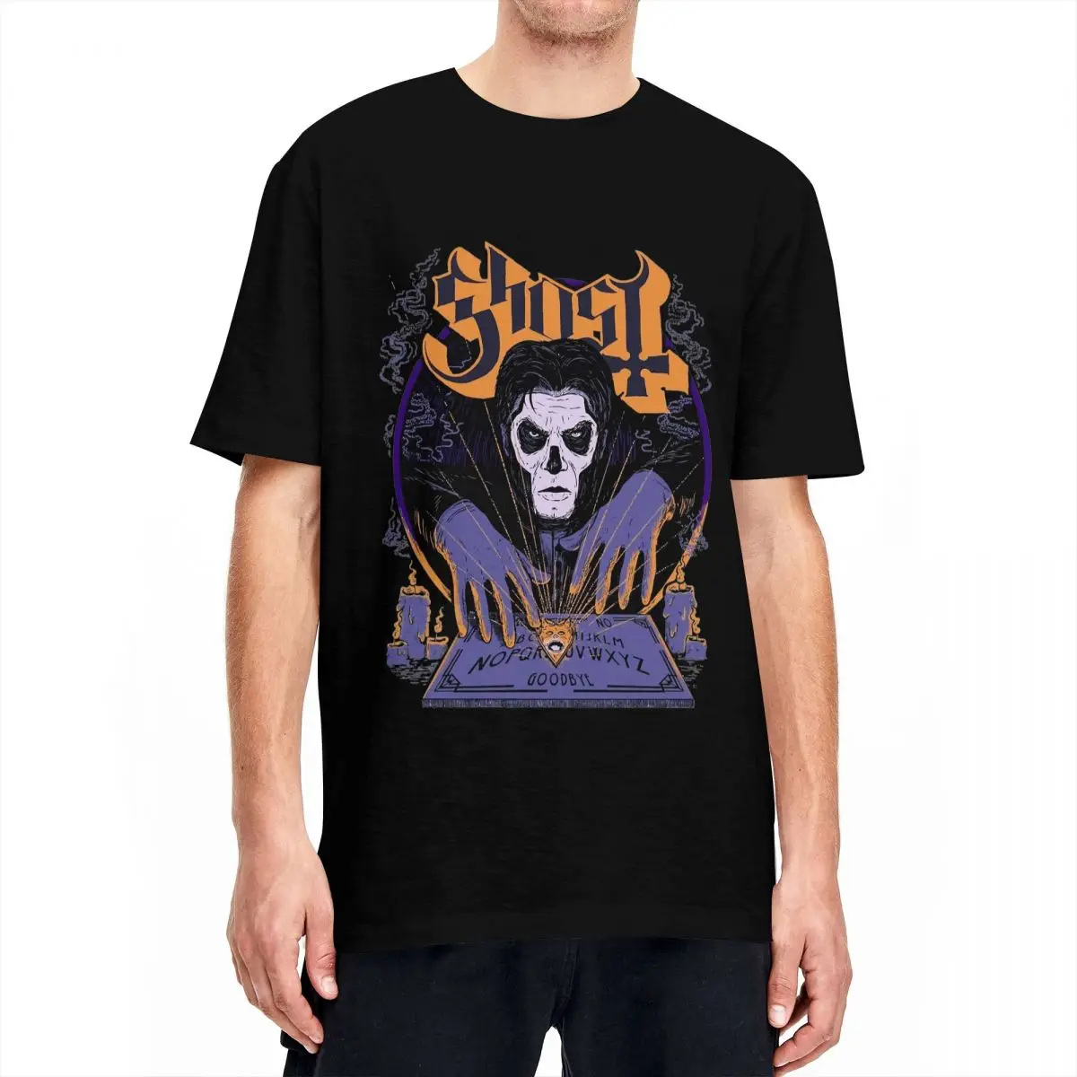 Ghost B.C. Band T Shirt Rock Music Leisure T-Shirts Short Sleeve Classic Tshirt Summer 100 Cotton Breathable 4XL 5XL 6XL Tees