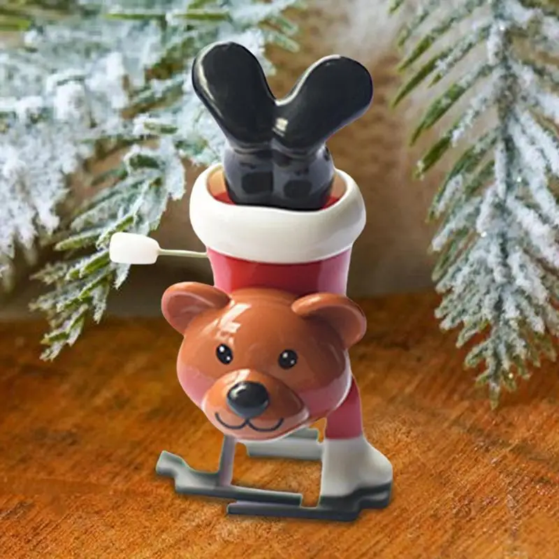 Christmas Wind Up Toys For Kids Christmas Themed Clockwork Toys Funny Toys Santa Claus Snowman Reindeer Bear Spring & Wind-Up To