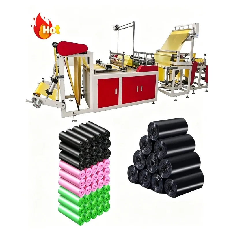 Factory Price Plastic Bag Making Machine Garbage Bag Making Machine on Roll Plastic Garbage Bag on Roll Making Machine