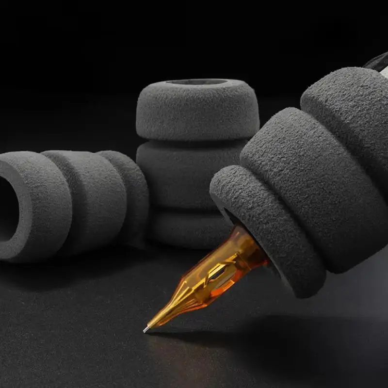 

5 шт. пенопластовых чехлов для тату-машинок, амортизирующие накладки на рукоятки, одноразовые профессиональные аксессуары для тату-машинок, запчасти для тату-оборудования