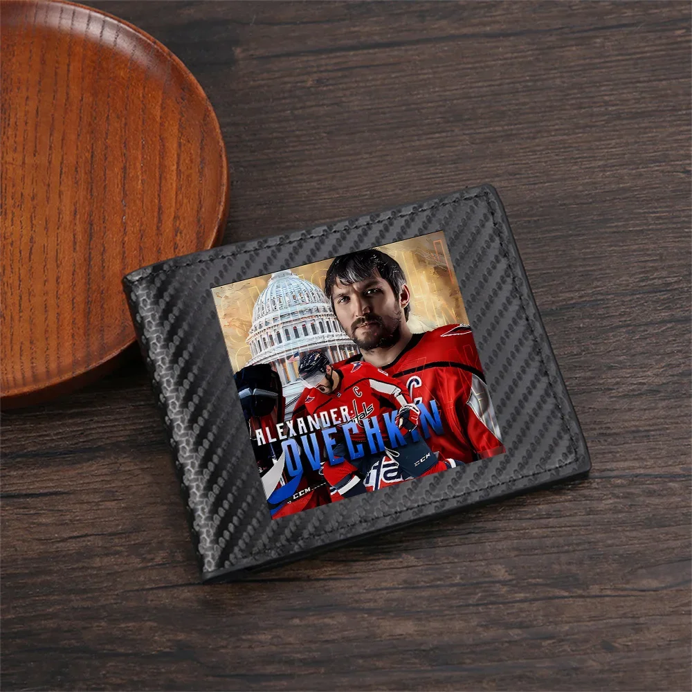 Hockey player Capitol building jersey Men's Wallets Simple Business Modern Stylish Printing Design Gifts For Father Boyfriend Ch