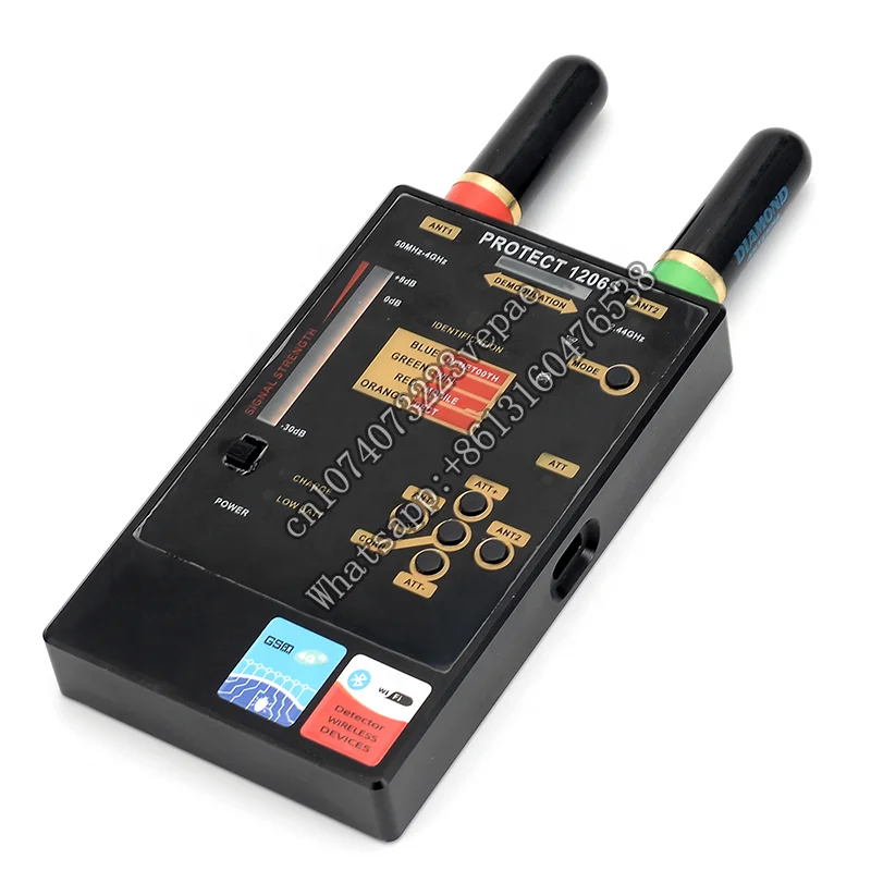 Dual Antenna 50MHz-4GHz 2.4G WIFI GPS Mobile Phone Wireless Signal Detector Handheld Anti-gps Positioning Tracker Scanner