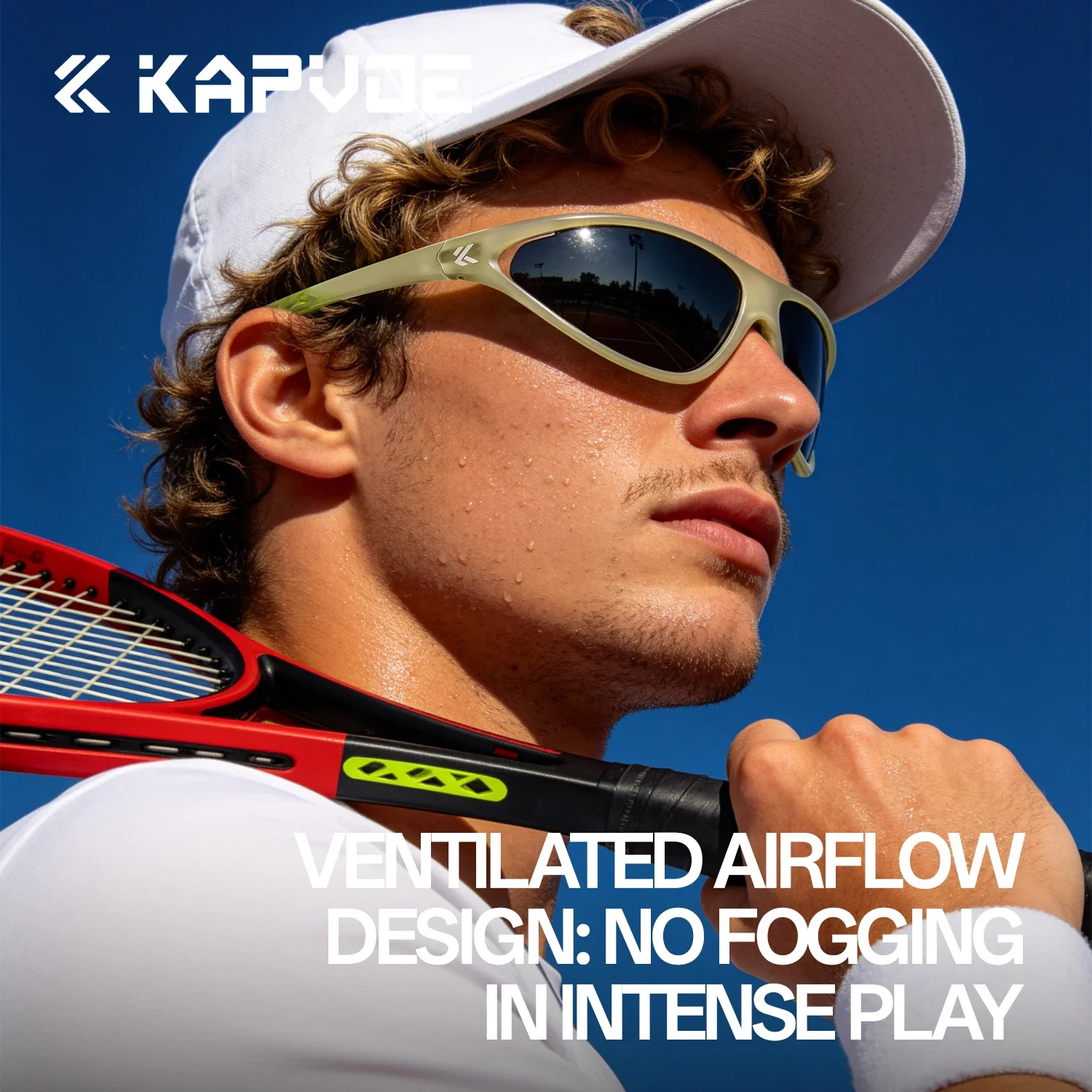 Kapvoe New UV400 Fashion Sunglasses Men Cycling Cat-Eye Photochromic Women Pickleball Glasses Hiking Sports Running MTB Glasses