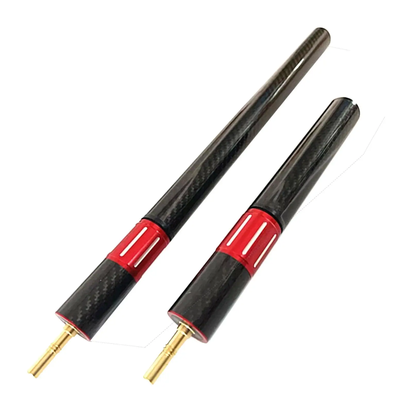 Billiard Cue Extender Carbon Fiber Pool Stick Extension Adjustable Rod for Billiards Accessories Extendable Length for Club Gym