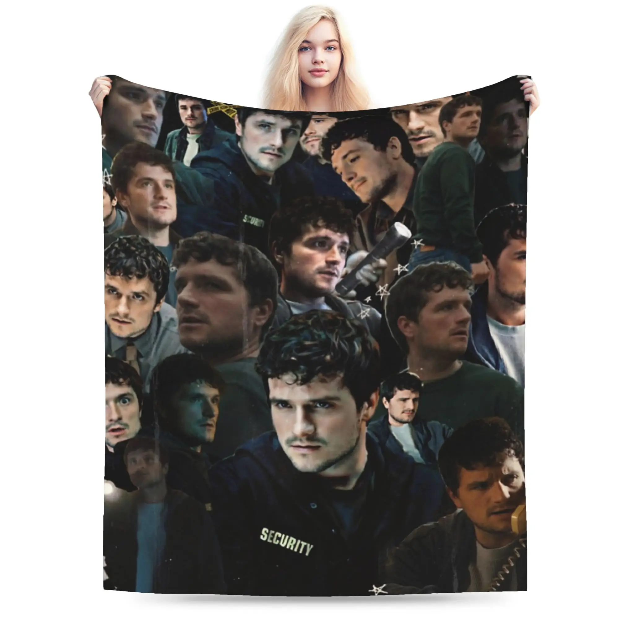 Josh Hutcherson  Blankets Fleece  Comfortable Super Soft Throw Blankets for Bedding Bedspreads