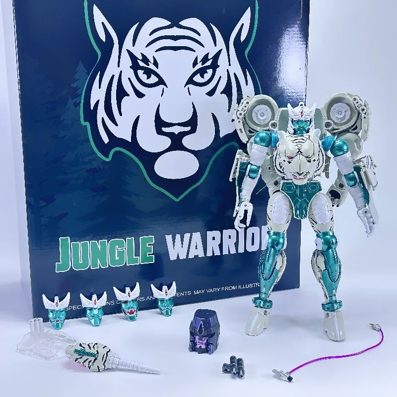 BW【2.0 ใหม่】 ของเล่นแปลงร่าง BW-10 รุ่น Tiger Mode KO วัสดุอัลลอยด์ MP-50 หุ่นยนต์เคลื่อนไหวได้ ของสะสม ของขวัญ