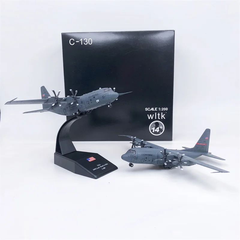 1/200 Scale Military Model AC-130 C130 Gunship Ground-attack Aircraft Fighter Diecast Metal Plane Model Toy For Boys Toys