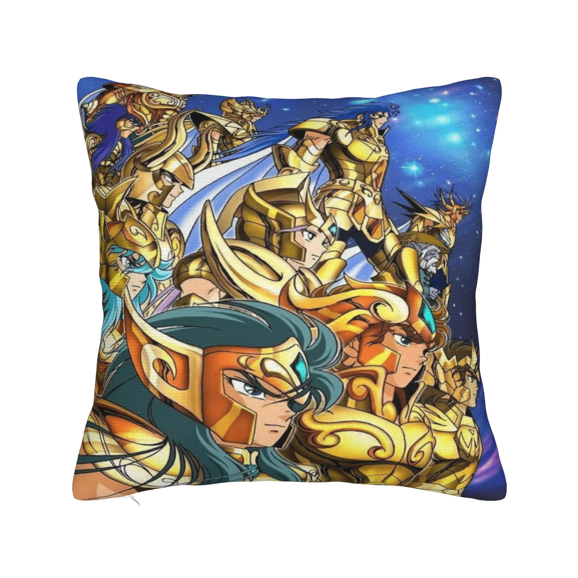 The Knights Pillow Case Saint Seiya Soft Pillow Cover Morden Cushion Cover For Chair Sofa Home Decor