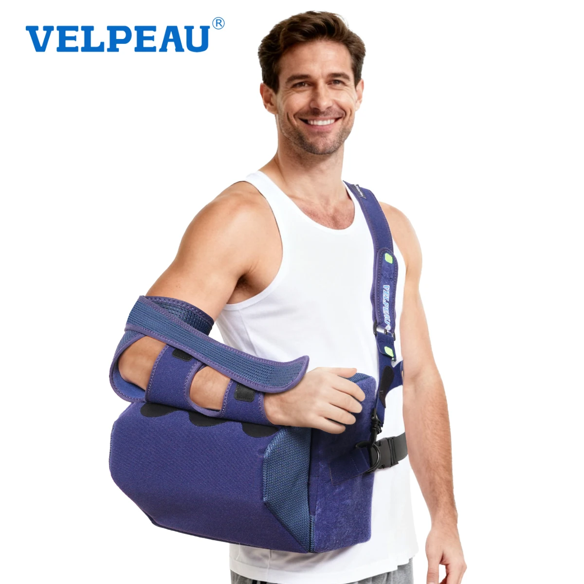 VELPEAU Shoulder Abduction Sling for Rotator Cuff Surgery and Post-Surgery Support, Shoulder Immobilizer with Multi-angle Pillow
