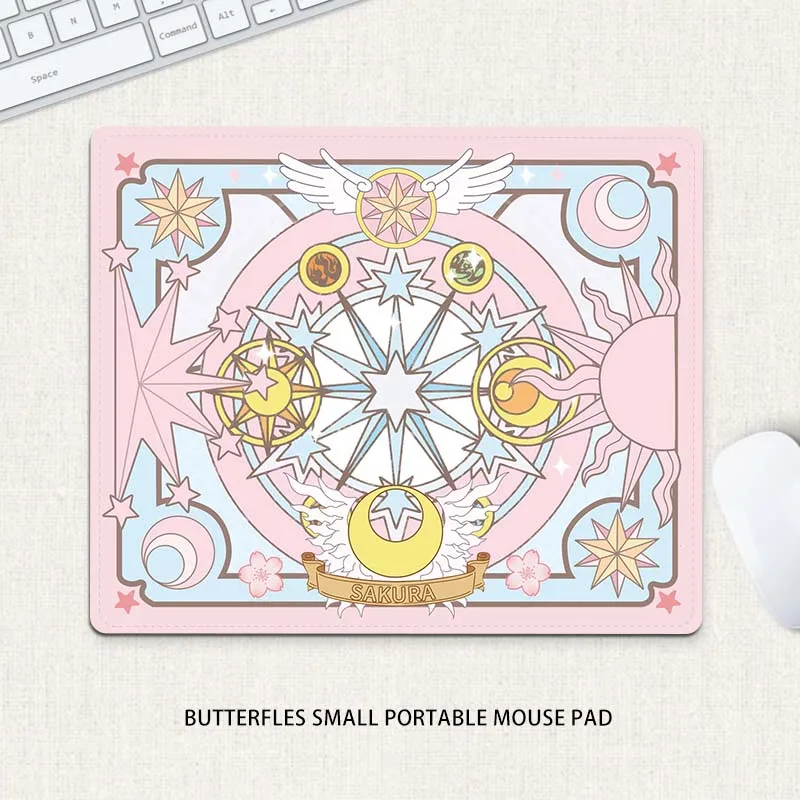 لوحة ماوس ماجيك سيركل XS لوحة ماوس مطاطية صغيرة لألعاب الكمبيوتر المكتبي لتزيين سطح المكتب بساط مكتبي مع حافة مخيطة