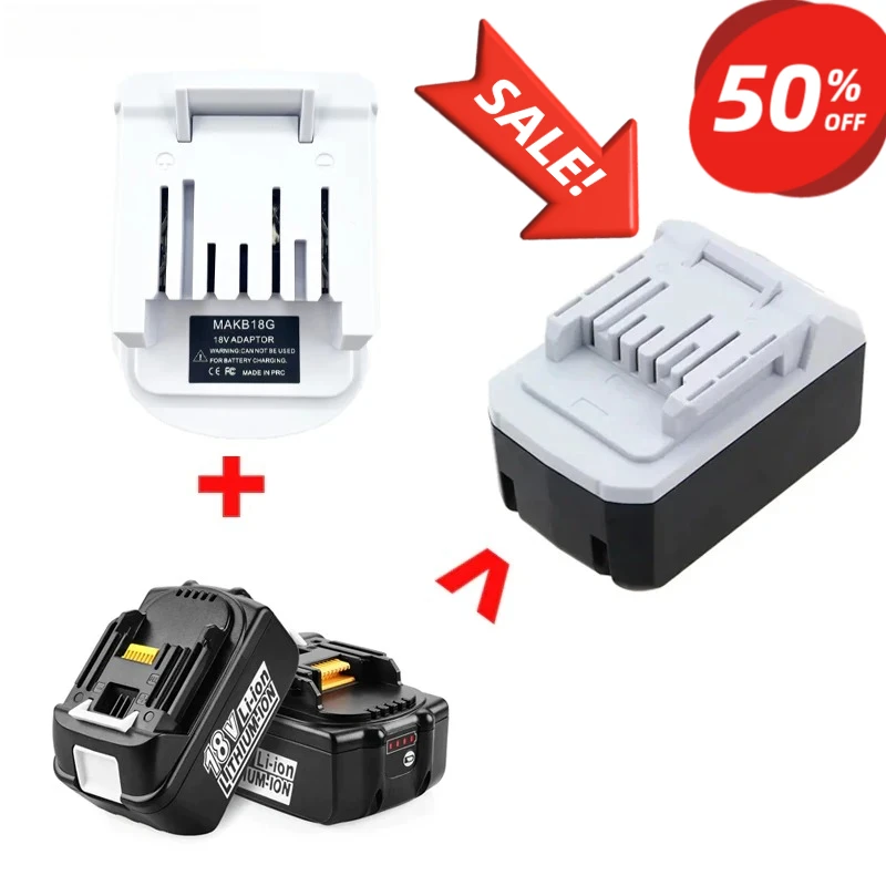 

Адаптер-конвертер для инструментов, совместимый с аккумуляторами Makita/Dewalt/Bosch/Milwaukee 18V 20V, для преобразования в аккумуляторы Makita G Series BL1813G BL1815G