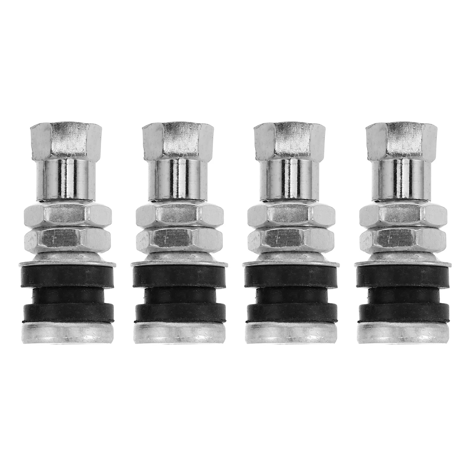 

4pcs Metal Valve Stems For Tires Leak-Proof High-Pressure Replacement Tubeless Tire Valve Stem Automotive Accessory For