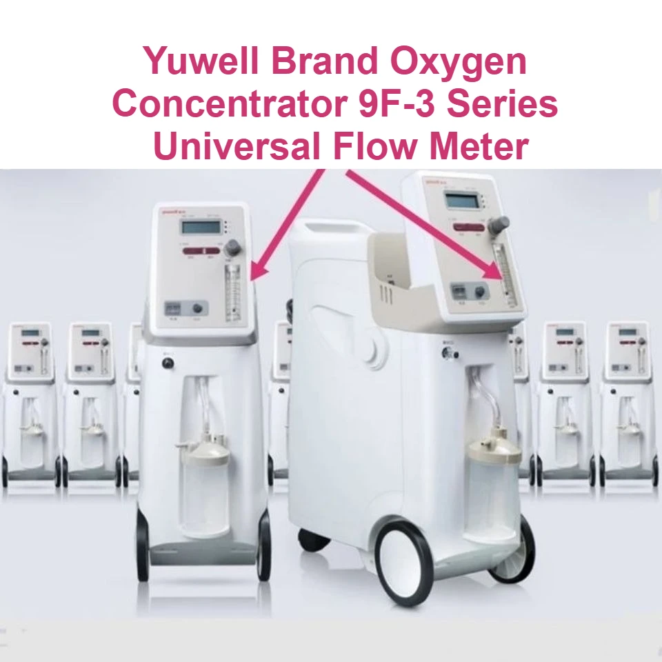 Durable Oxygen Concentrator Flow Meter Replacement Yuwell 7F/8F/9F Universal O2 Bar Equipment Compatible Accurate Reliable