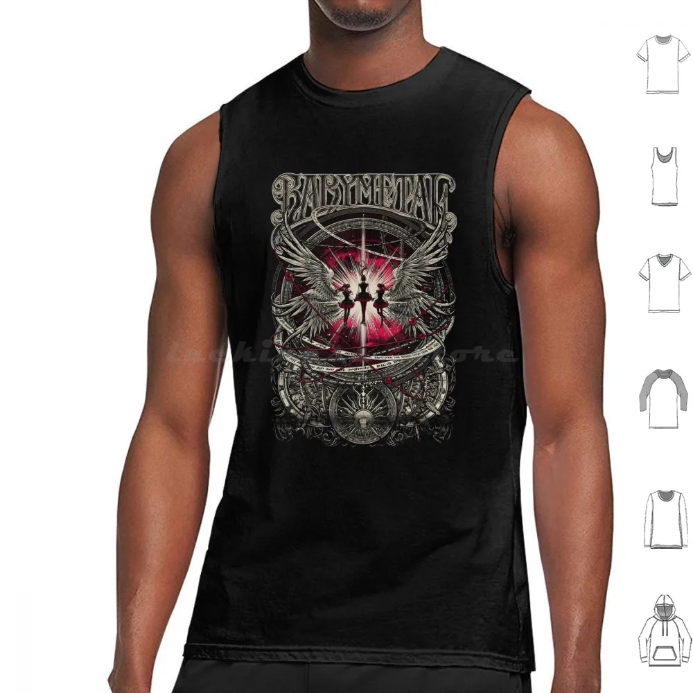 Tank Tops Vest Sleeveless Kawaii Metal J Pop Anime Sumetal Moametal Momometal Japanese Metal Band