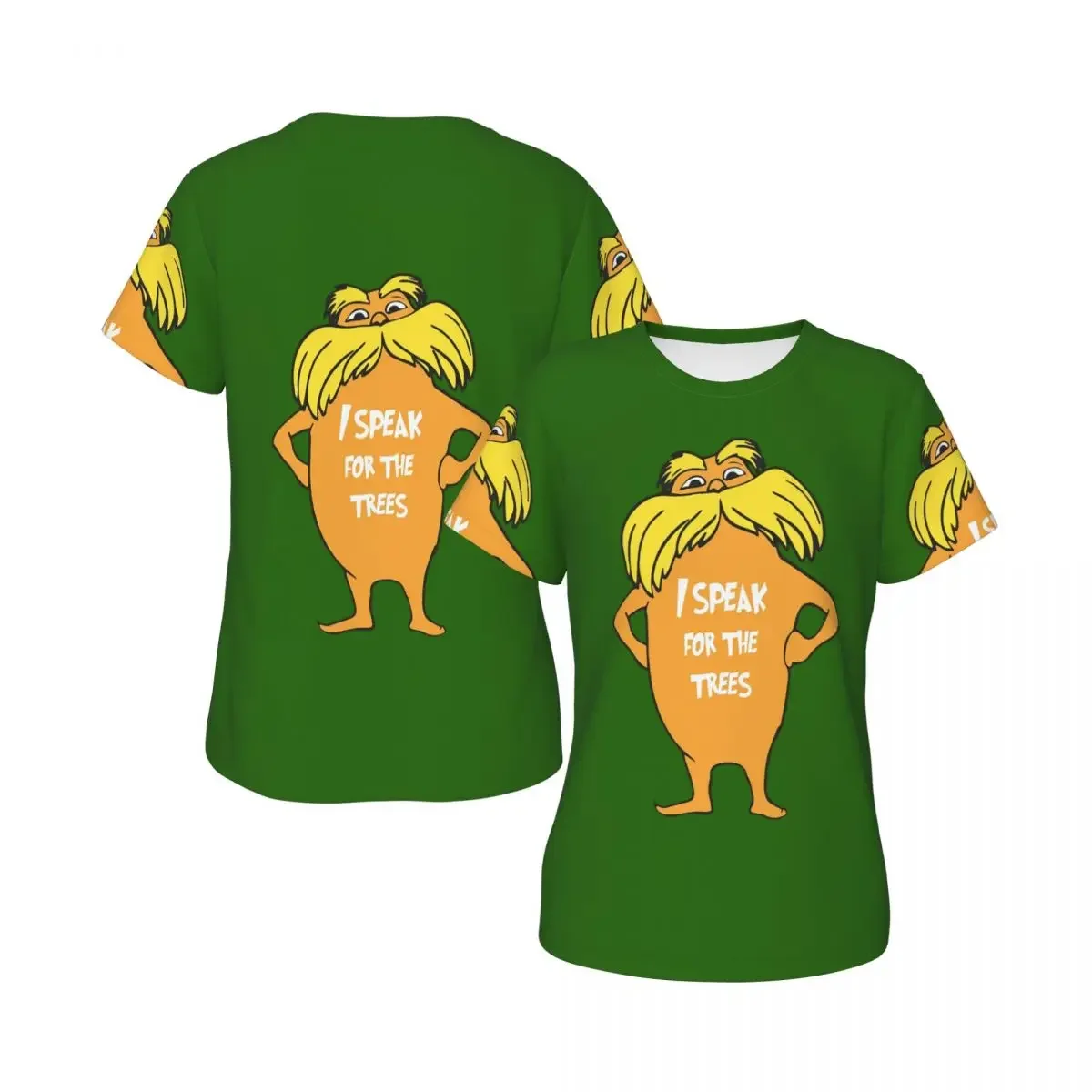 Lorax I Speak For The Trees So Cute T-Shirt for Women Round Neck Streetwear T Shirts Women's Short Sleeve Summer Clothes Tops