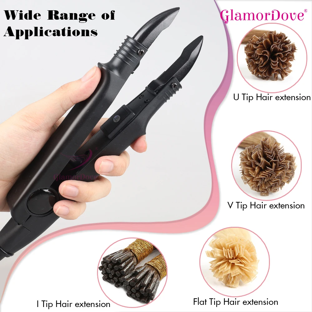 GlamorDove Hair Extension Tool Kit – Professional Accessories Set for K-Tip & Keratin Extensions