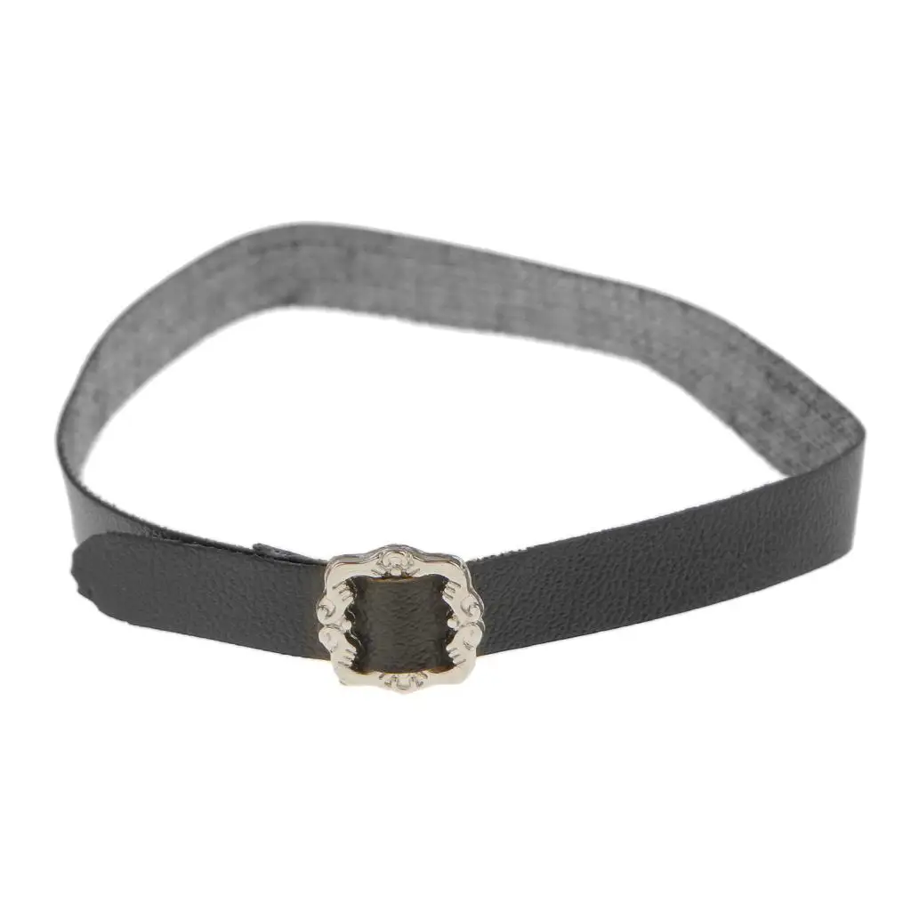 1/6th Silver Metal PU Leather Waist Belt Fit 12