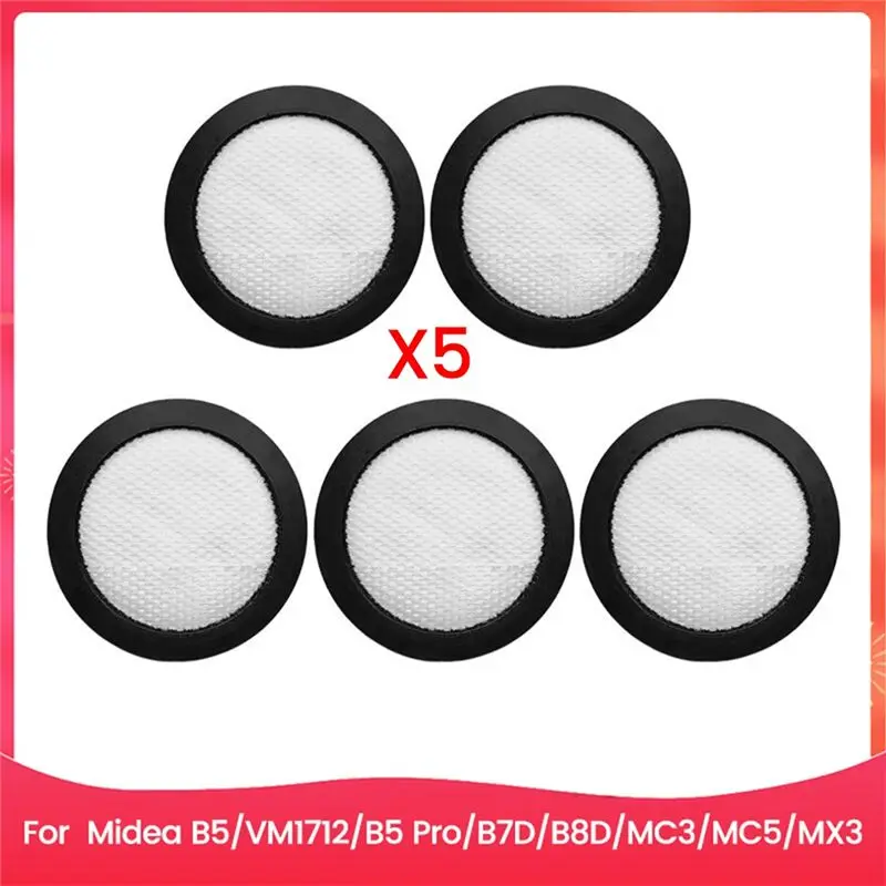 

Аксессуары для вакуумных фильтров CMHI-5PCS, подходящие для Midea B5 VM1712 B5 Pro B7D B8D MC3 MC5 MX3, сменные аксессуары для удаления клещей