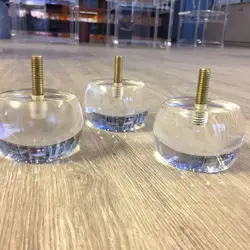 4pcs Furniture Legs Transparent Acrylic Table Feet Cabinet Wardrobe Desk Sofa Couch Stand Foot Furniture Renovation Accessories