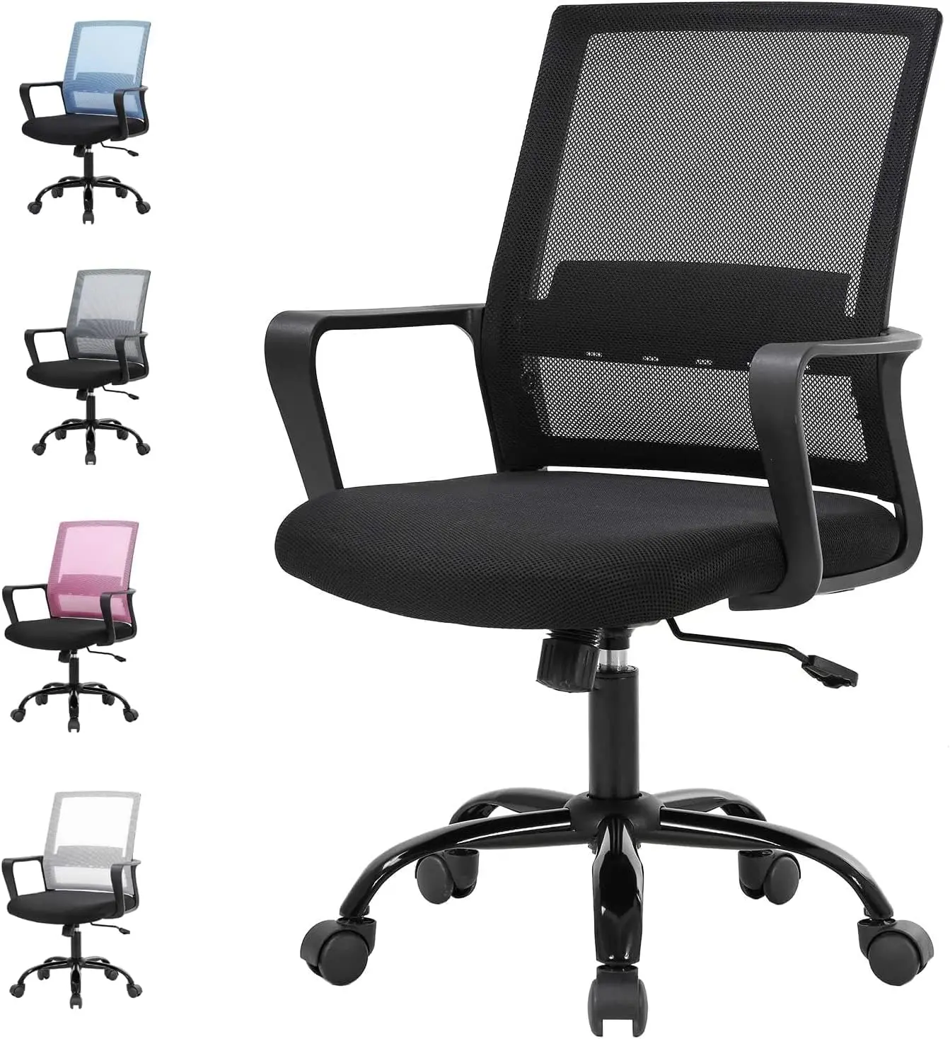 

Small Office Chair Home Office Desk Chair Computer Chair Work Chair Mesh Chair Rolling Chair With Armrest For Home Office,