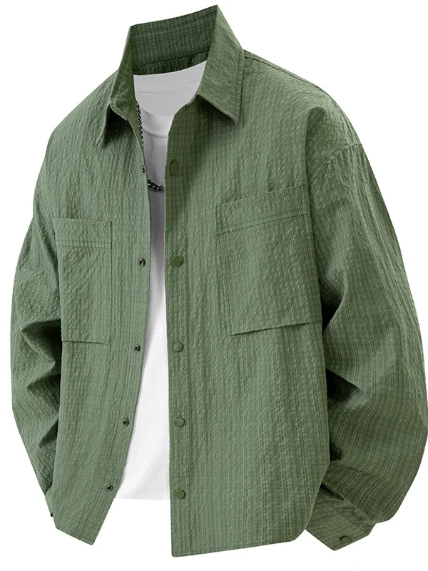 

JXAETE Men's Long Sve Workwear irt Casual Loose Faionable Spring Autumn Outerwear Polyester Fiber Wear Resistant