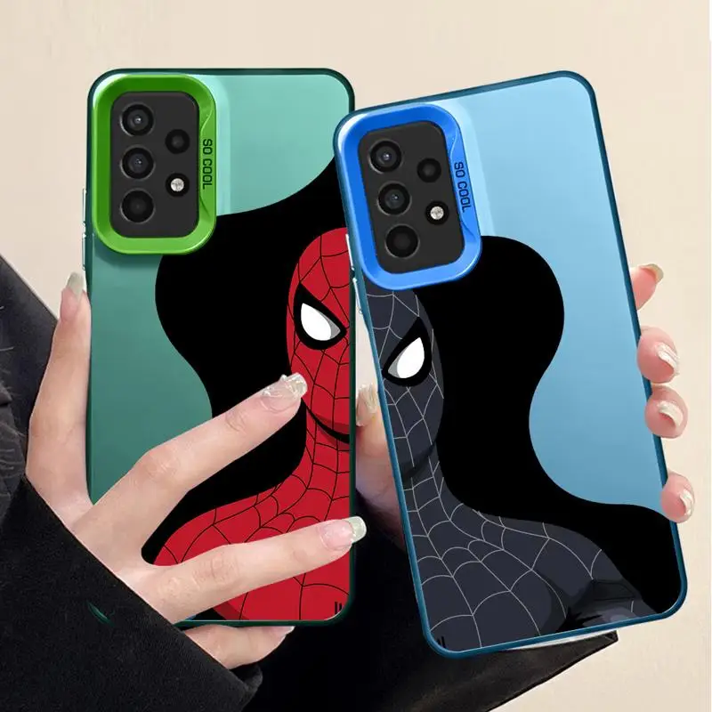 Marvel Sipider Man Case for Samsung Galaxy A15 A22 A23 A11 A12 A13 A14 A24 A32 A54 A55 A33 A34 A35 A52 A53 5G Soft Cover Shell