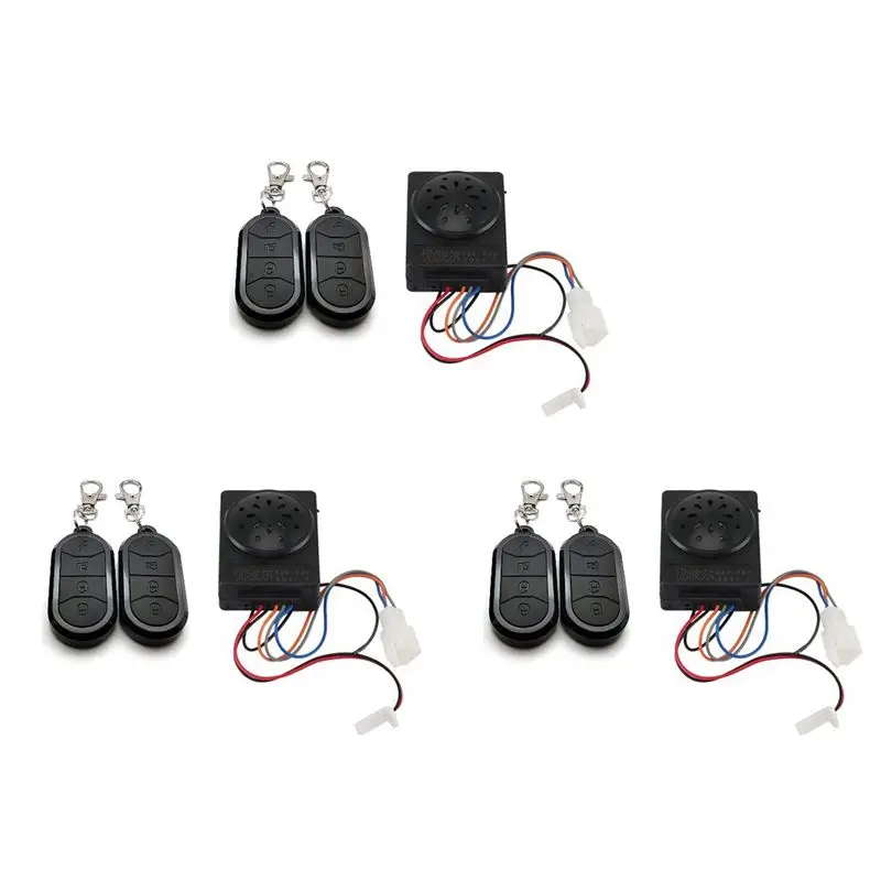 

FC-[IANC-AB01] 3X Ebike Alarm System Dual Remote Control 36V 48V 60V 72V For Electric Bicycle/Scooter Ebike/Brushless Controller