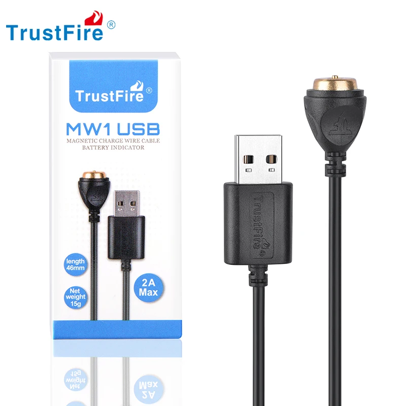 Trustfire Magnetic Charging Cable MW1 5V 2A Smart Battery Charger For MC1 MC12 MC3 MC18 MC5 LED Magnet Flashlight