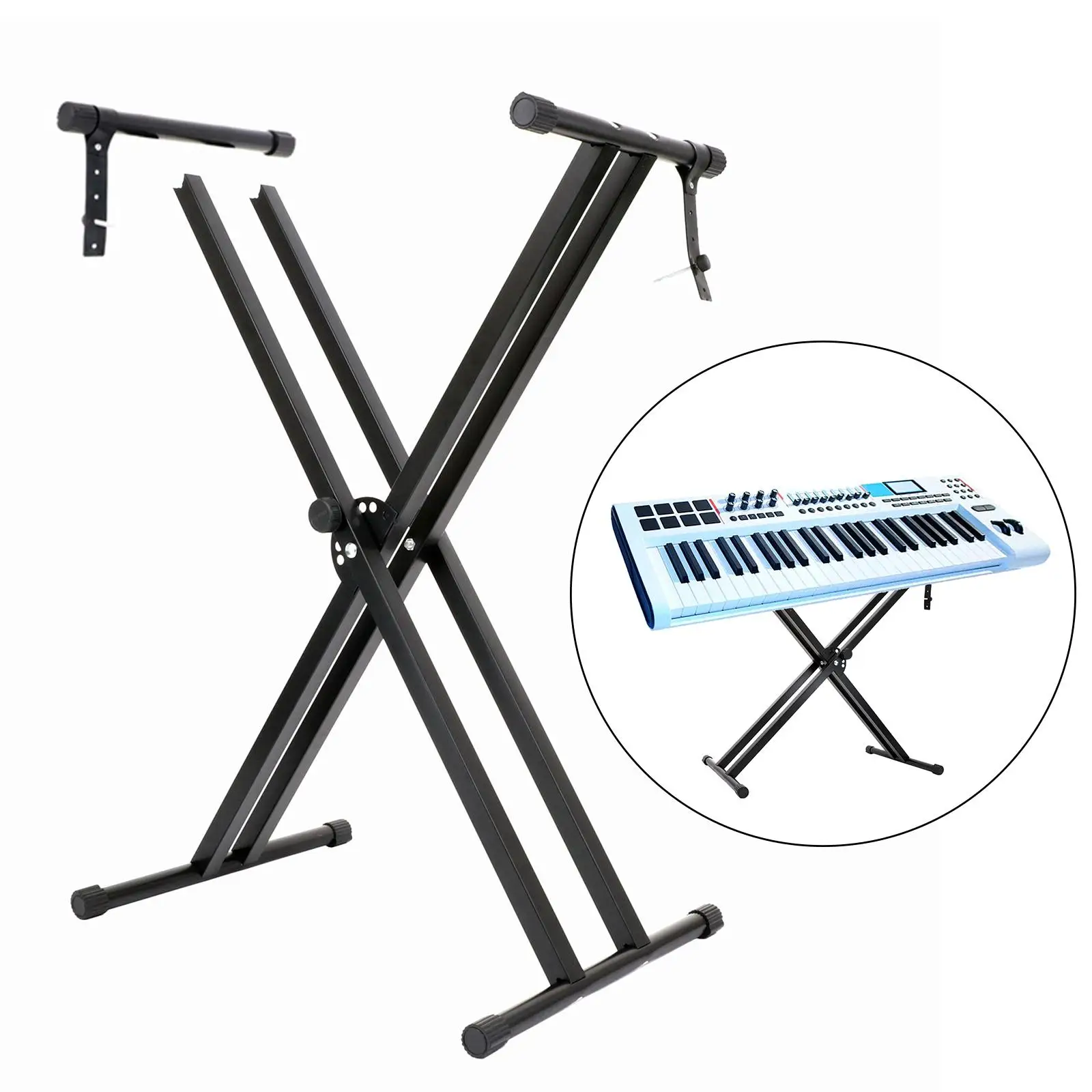 Electronic Organ Stand Portable Detachable Piano Keyboard Stand for Beginners