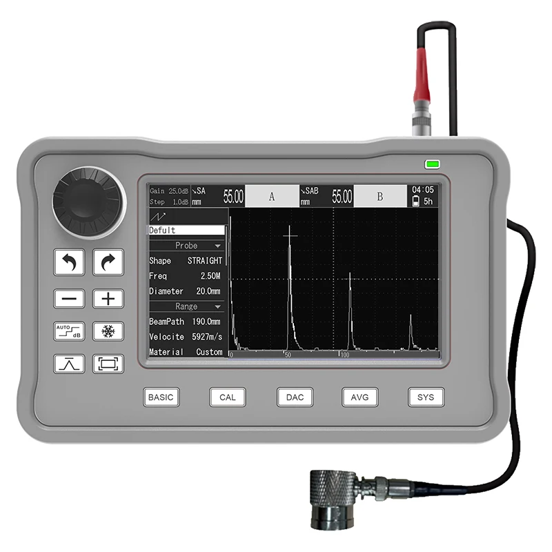 GUF750 Ultrasonic Flaw Detector Workpiece Internal Subtle Defect Detection Portable Equipment