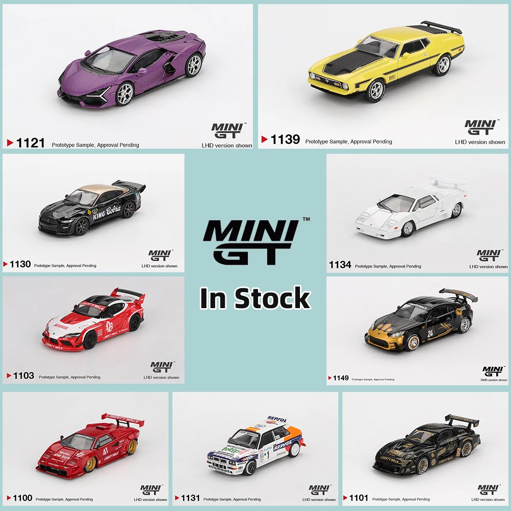 

MINIGT 1/64 Ford MAZDA Toyota Subaru Lamborghini Car Alloy Toys Motor Vehicle Diecast Metal Model for Adults
