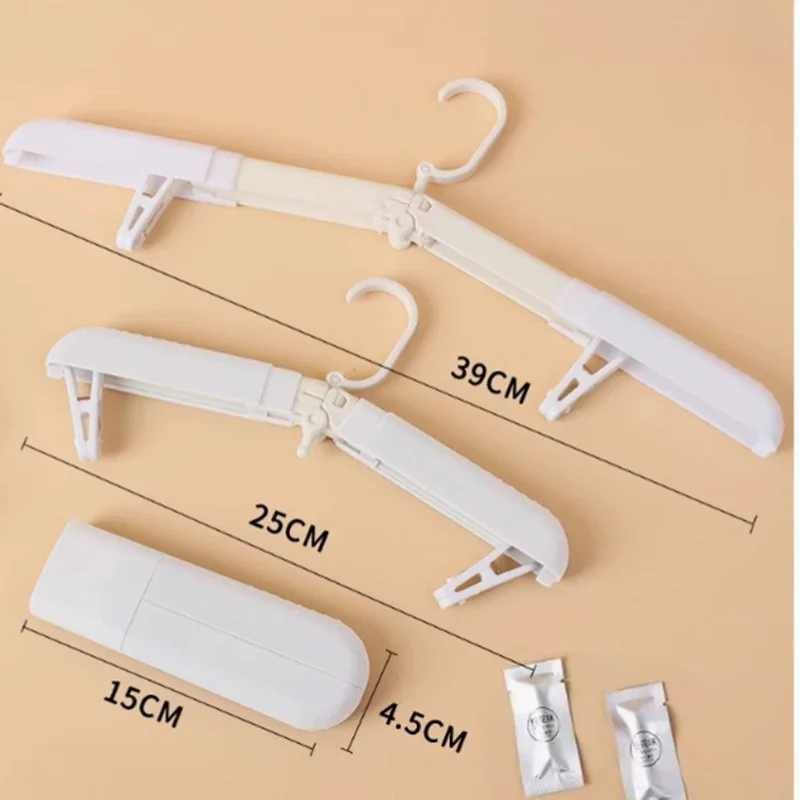 Portable Collapsible Clothes Hangers Anti Slip Foldable Rack For Travel Dorm Business Trip Student Storage view 6