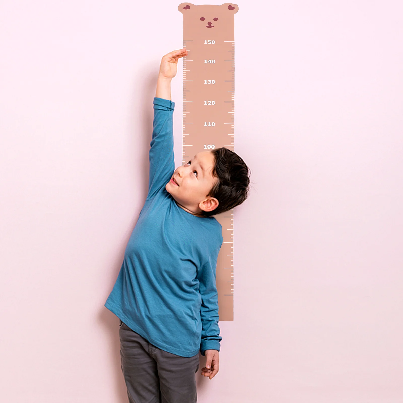 

Height Measurement Wall Sticker Lovely Cloth Material Height Growth Chart Decal Nursery Room Decoration Room Sticker