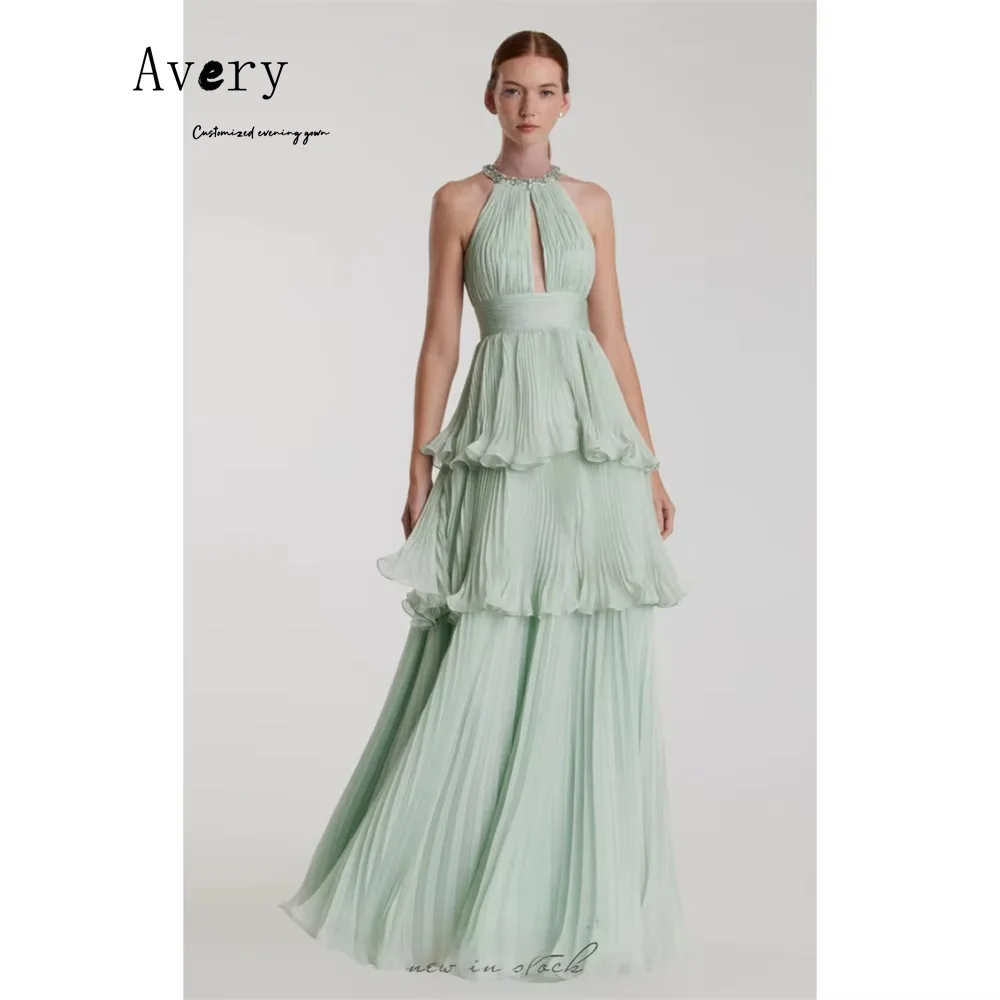 

Роскошные женские вечерние платья трапециевидной формы Avery на заказ с круглым вырезом, роскошные элегантные длинные вечерние платья с открытыми плечами и открытой спиной 2024 года