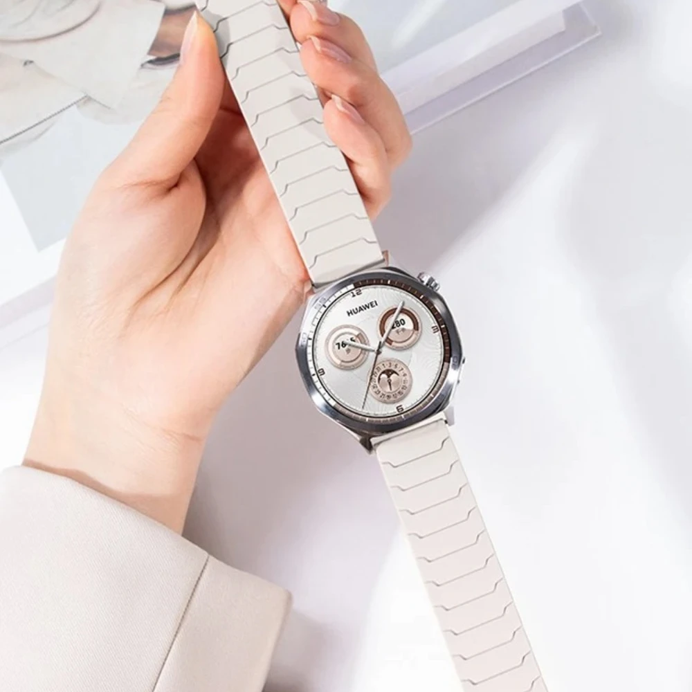 20/22mm Magnetisches Silikonarmband Für Huawei Uhr 5 GT6-5-4 46mm Sport Bequemes Armband Für Garmin Active 6-5 Ersetzen Correa