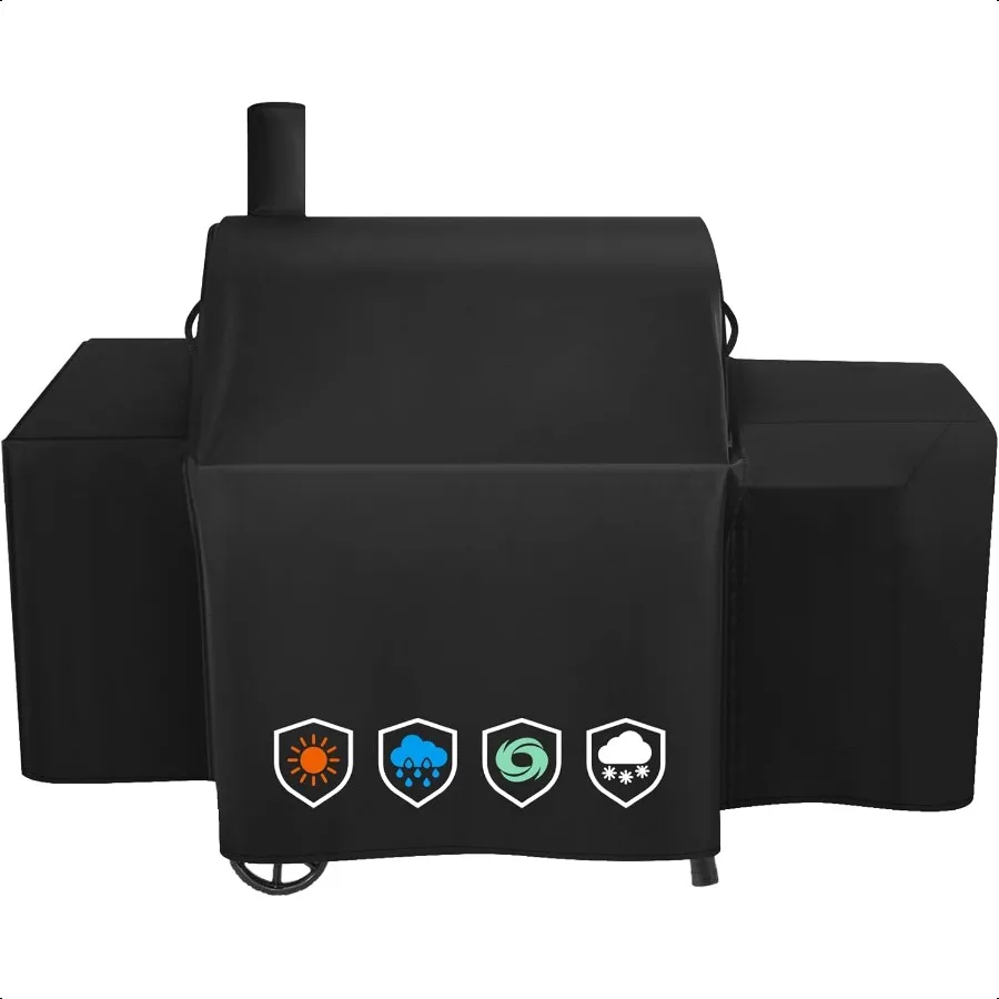 

HeavyDuty 600D Grill Cover fits for CharGriller Smokin Champ 1624Smoking Champ Offset Smoker 1733Blazer 2130 and Classic 2175Ex