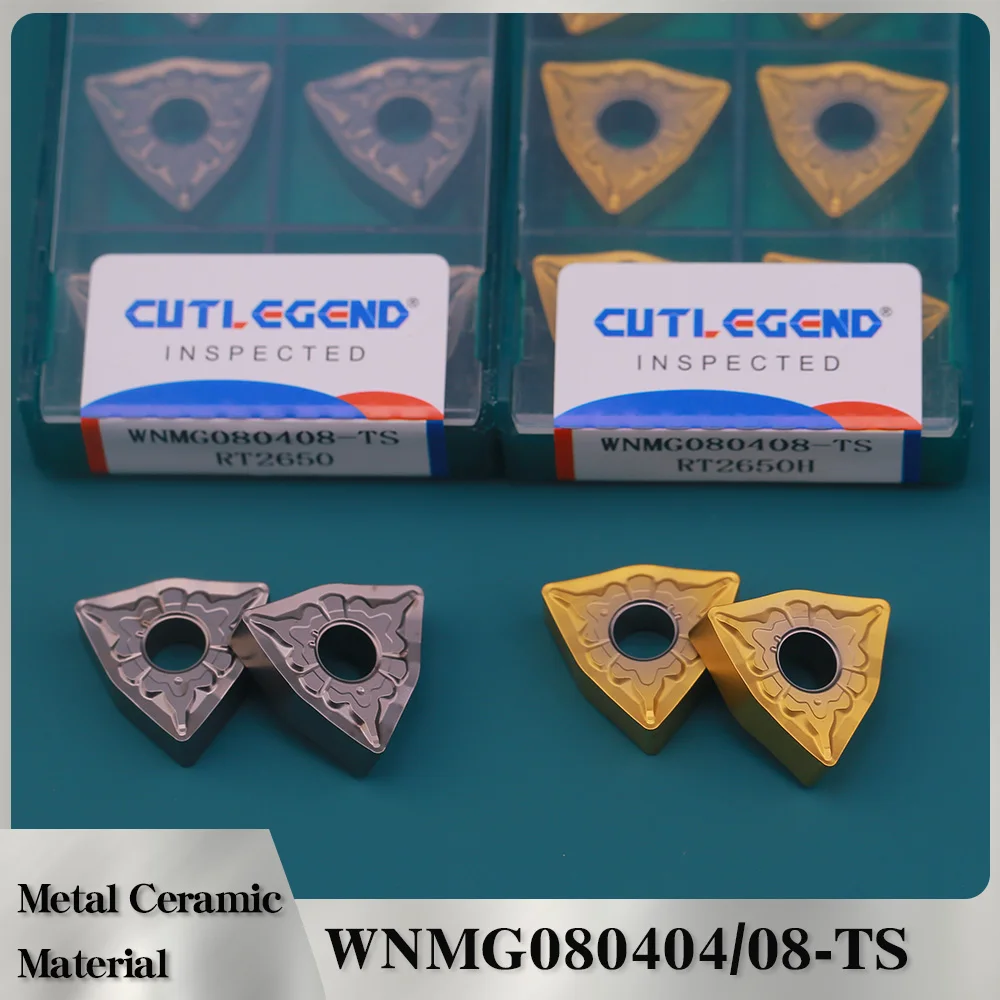 

10PCS CNC Turning Tools Ceramet WNMG080404-TS WNMG080408-TS Cermet CNC Metal Ceramic Lathes Turning Insert for Cutting Steel