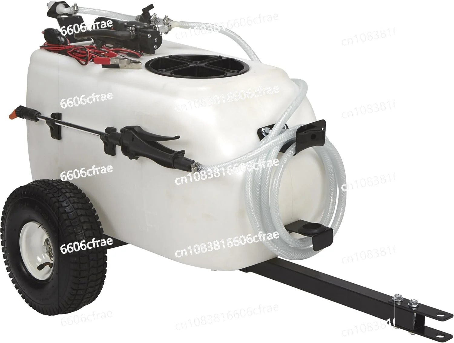 

Tow-Behind Trailer Broadcast and Spot Sprayer - 13-Gallon Capacity 1 GPM 12 Volt DC Good Durability Performance