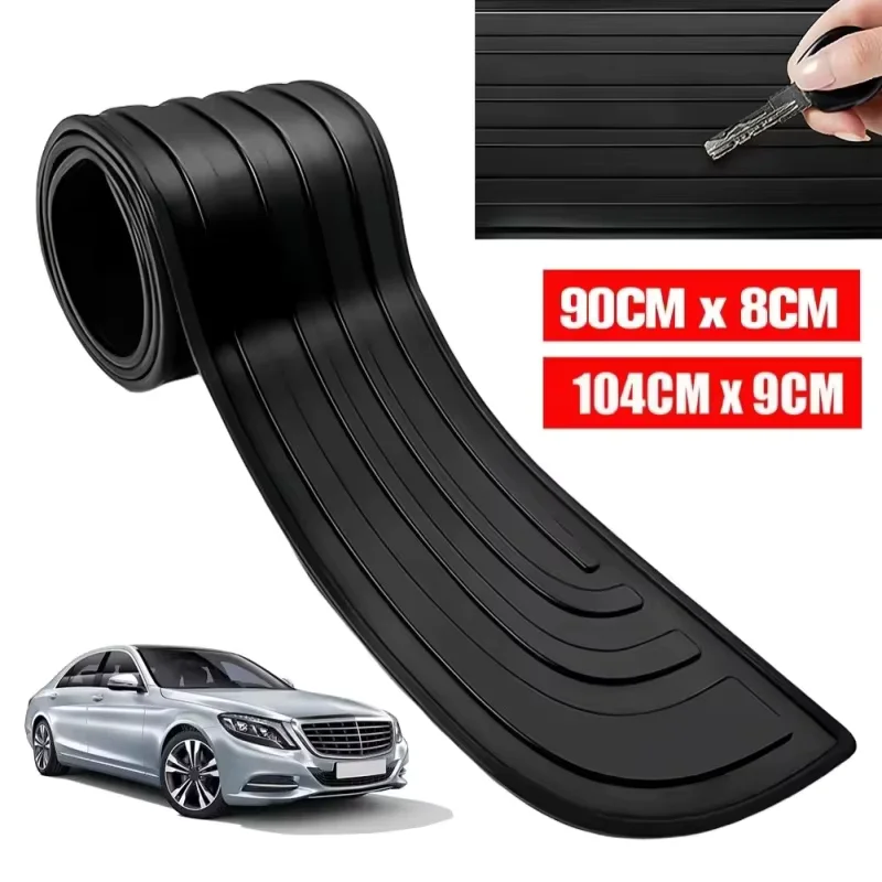 Universal PVC Rubber Rear Bumper Guard Car Trunk Door Sill Plate Protector Strip for Bumper Reinforcement And Decoration