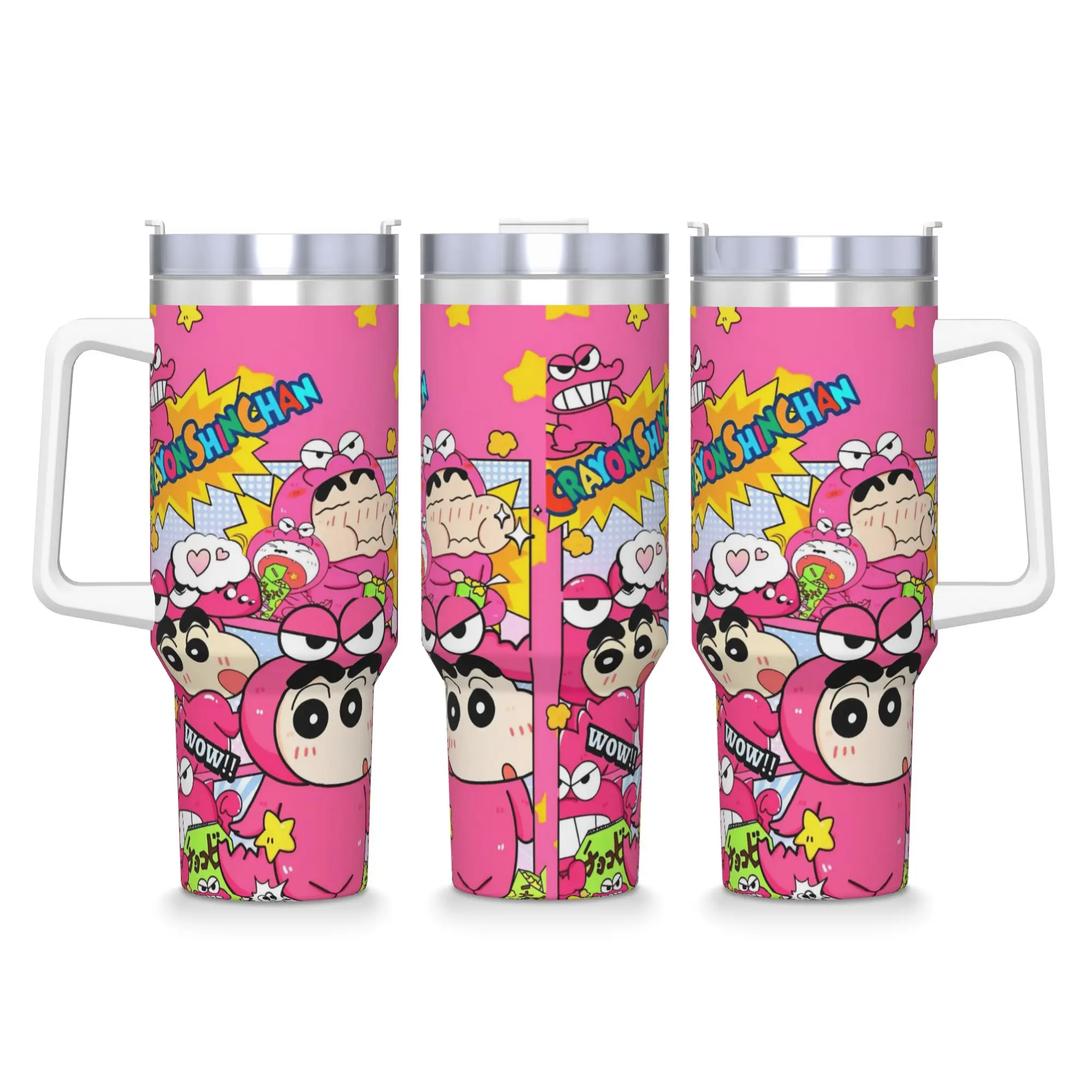 

Карандаш Шин-чени мультфильм аниме стакан из нержавеющей стали вождение автомобиля кружки 40 унций кофейная кружка герметичная бутылка для воды с холодным молоком