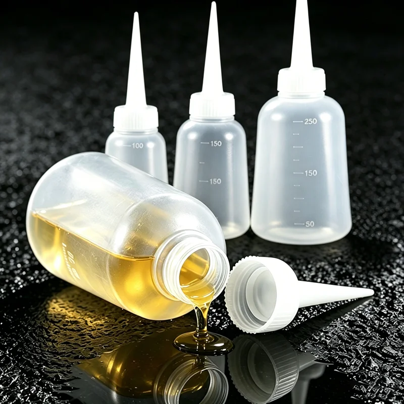 1/3/5/10Pcs Thickened Plastic Glue Bottle Set 100ml 150ml 250ml 300ml 500ml Point Tip Oil Dispenser for DIY/Lubricant /Adhesive