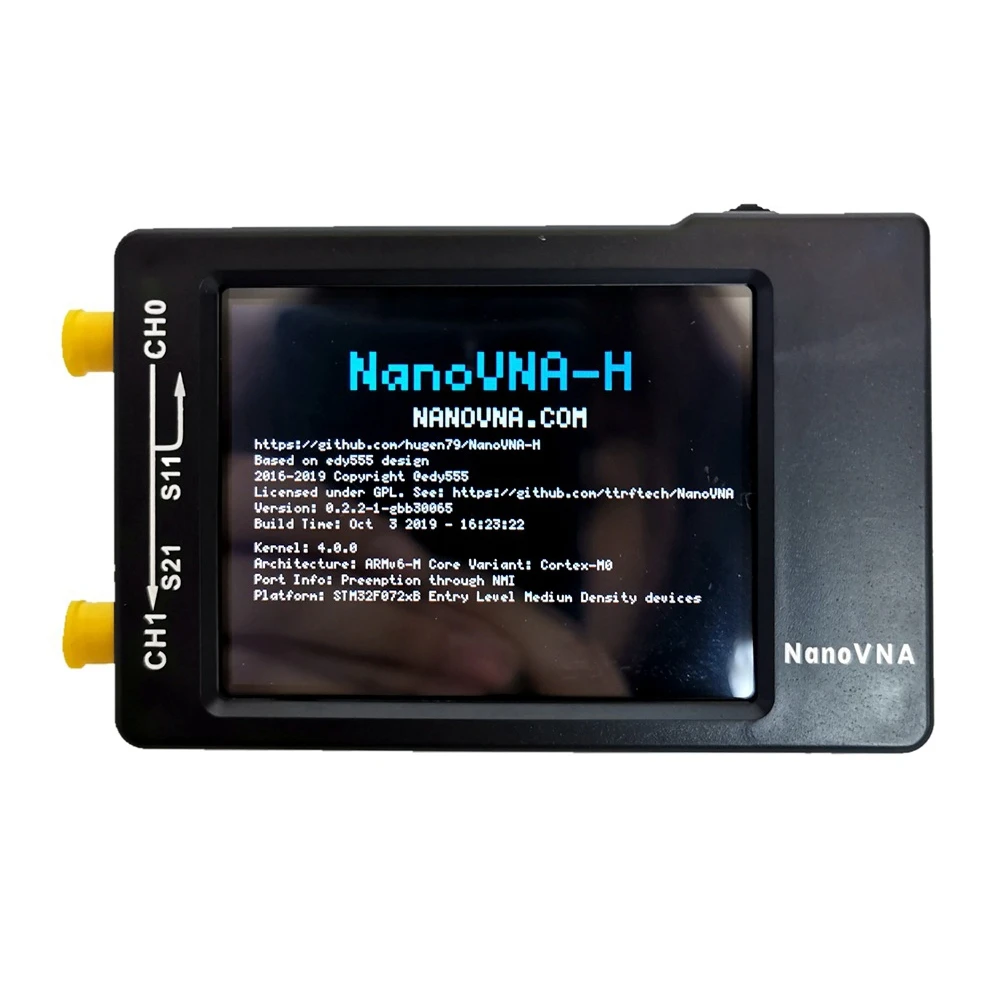 Nanovna-h wektor sieciowy analizator antenowy 10Khz-1.5Ghz MF HF VHF UHF z powłoką gniazdo kart SD cyfrowy Nano VNA-H Tester