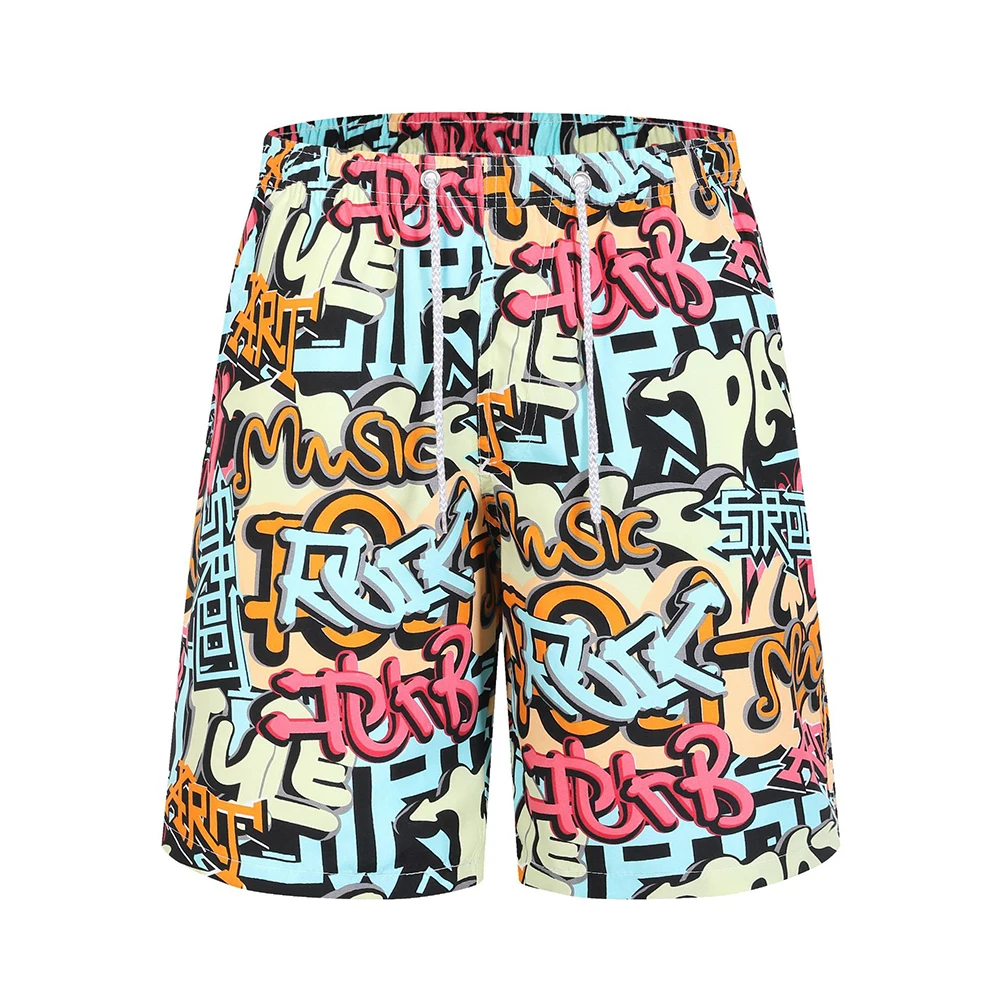 Beach Vacation 2XL Beach Board Shorts Knee Length Swimwear Shorts Board Shorts Comfortable Beachwear Lightweight Swimwear