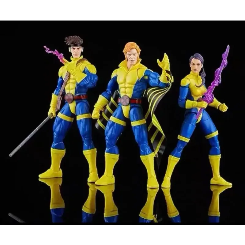 【In-stock】Hasbro Marvel Legends Series Gambit, Siren, Psylocke X-Men Three-person Set Collectible Model Toy Gift view 2
