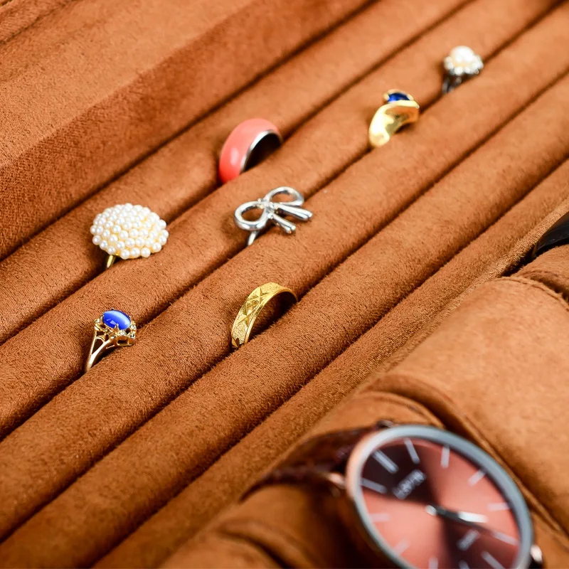 Watch Jewelry Box Organizer For Men 6 Slot Watch Case Display And Storage Watch Wood Jewelry Box For Friend Birthday Gifts