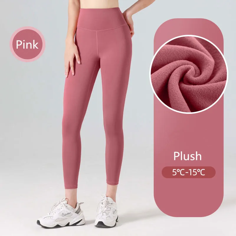 21 Colors Yoga Leggings Women Sports Plush Pants Tights Seamless Sport Female Gym Leggings Workout Fitness Pants Athletic Wear