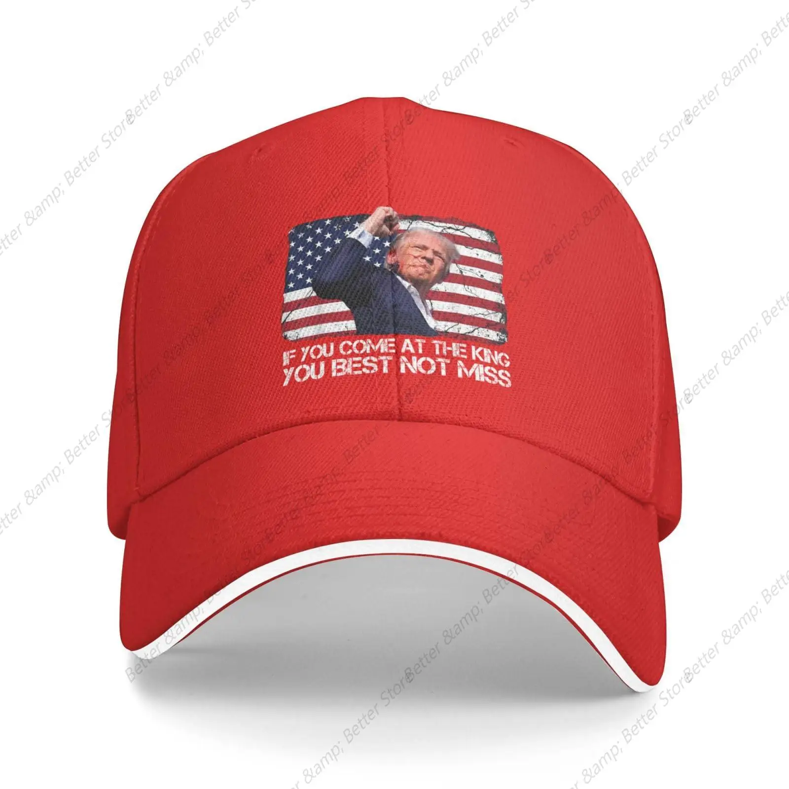 Shooting Election 2024 Men Baseball Caps Peaked Cap Sun Shade Sunprotection Hat