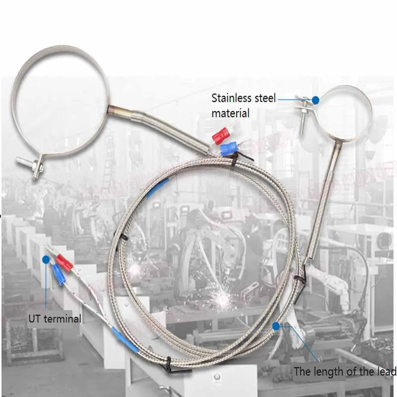 1Pcs Ring Thermocouple Injection Molding Machine Barrel Temperature Wire Stainless Steel O-Type Thermocouple