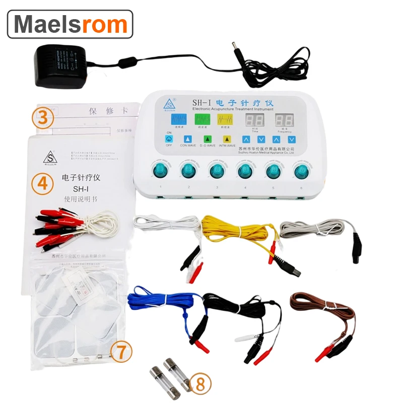 

Electric Acupuncture Nerve And Muscle Stimulator Machine 3 waveforms 6 output Acupuncture Stimulation Machine