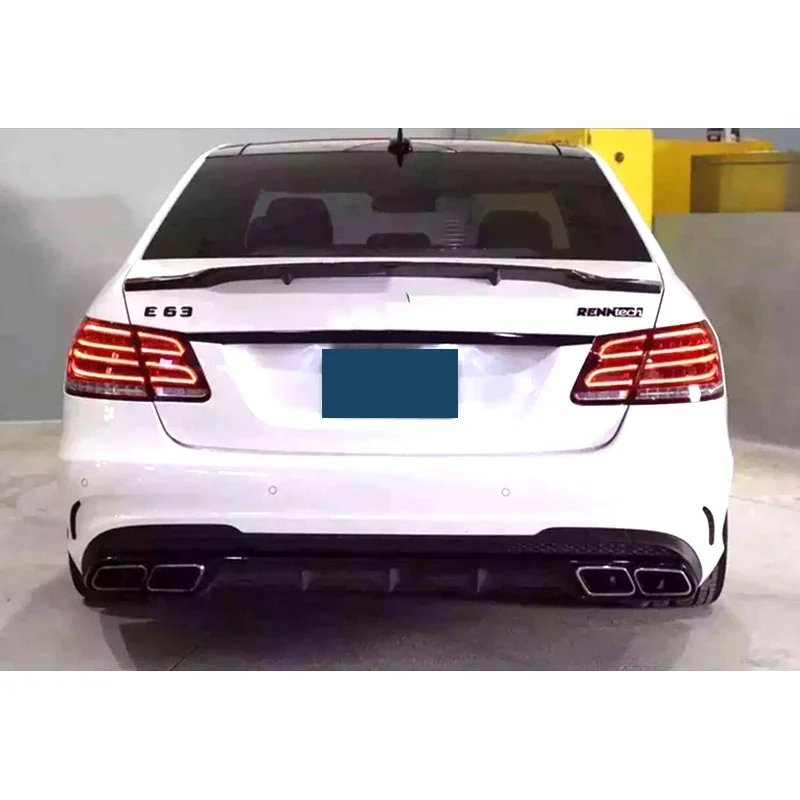 

New！ W212 Spoiler for Mercedes Benz E-Class Carbon Fiber E200 E260 E300 E350 E400 E500 2009 - 2013 4 Door Sedan Rear Trunk Wing